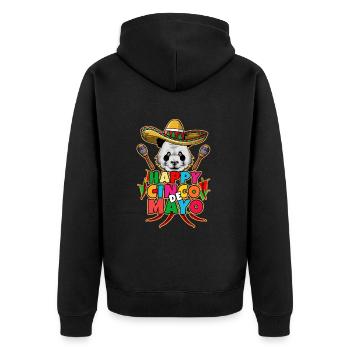 Cinco De Mayo - Unisex Premium Bio Zip Hoodie - Schwarz - Hinten - Nico (187cm)
