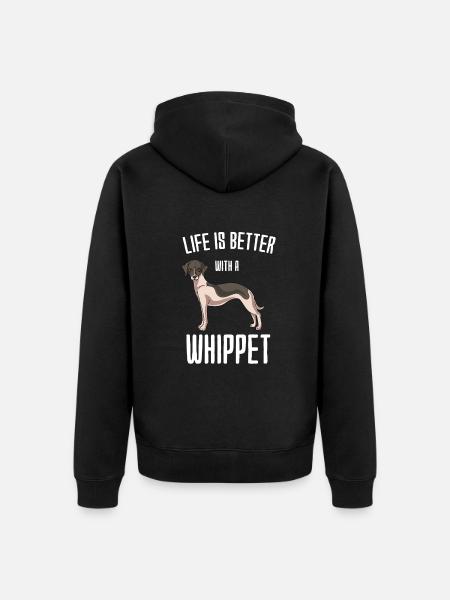 Whippet - Veste à capuche bio Premium Unisexe - noir