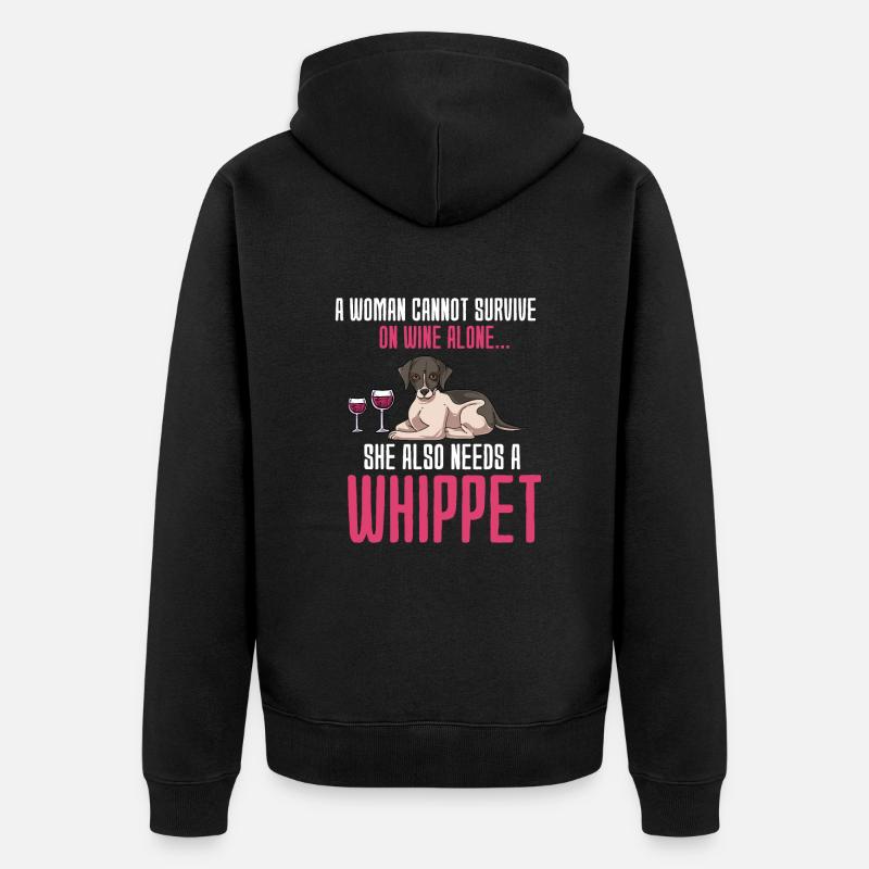 Whippet - Veste à capuche bio Premium Unisexe - noir