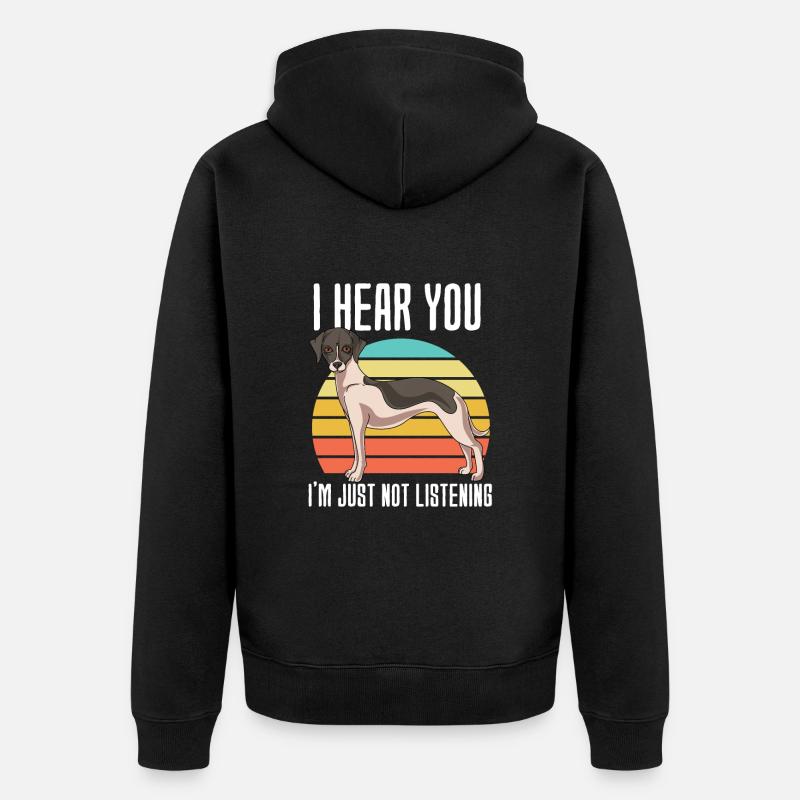 Whippet - Veste à capuche bio Premium Unisexe - noir