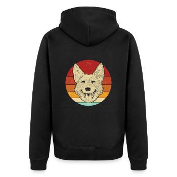 Bouvier australien - Veste à capuche bio Premium Unisexe - noir - Dos - Nico (187cm)