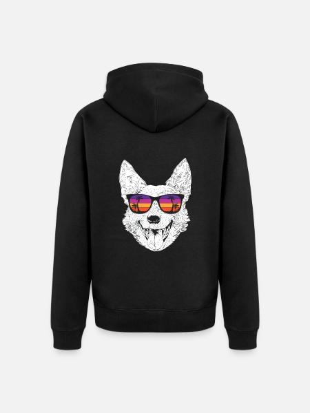 Bouvier australien - Veste à capuche bio Premium Unisexe - noir