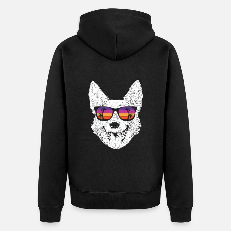 Bouvier australien - Veste à capuche bio Premium Unisexe - noir