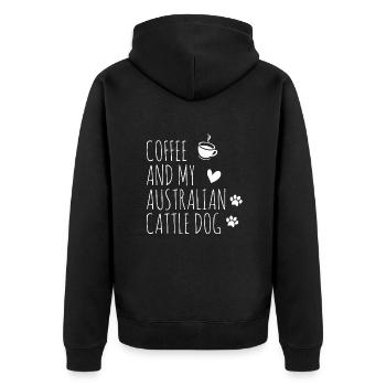 Bouvier australien - Veste à capuche bio Premium Unisexe - noir - Dos - Nico (187cm)
