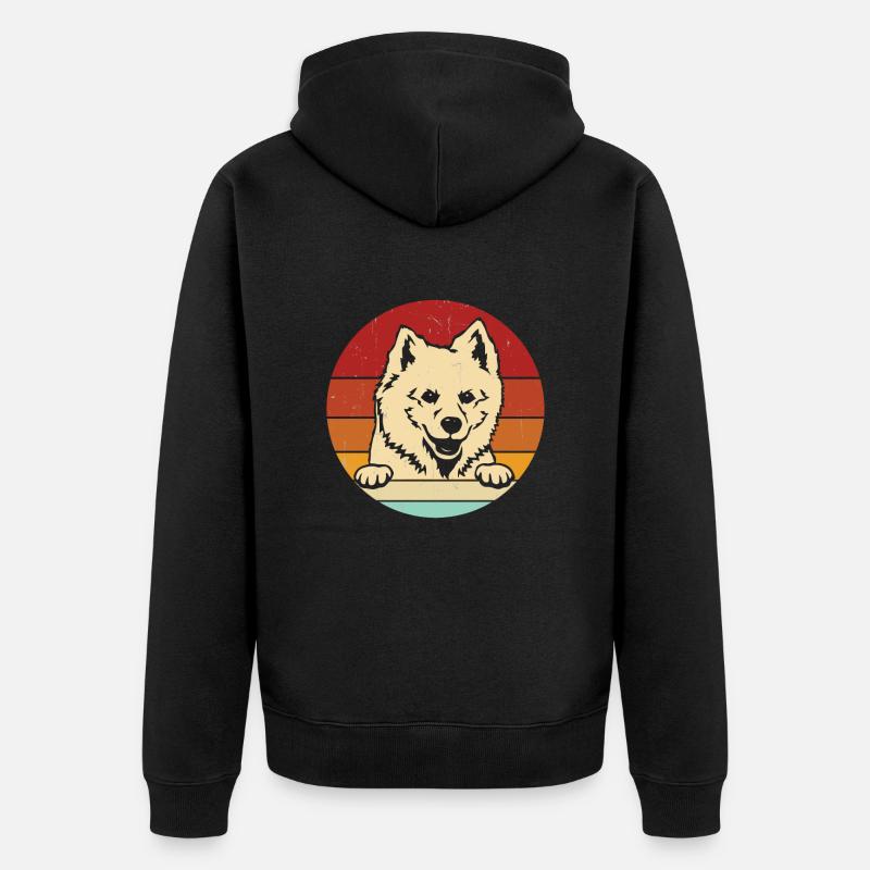 Chien esquimau américain - Veste à capuche bio Premium Unisexe - noir
