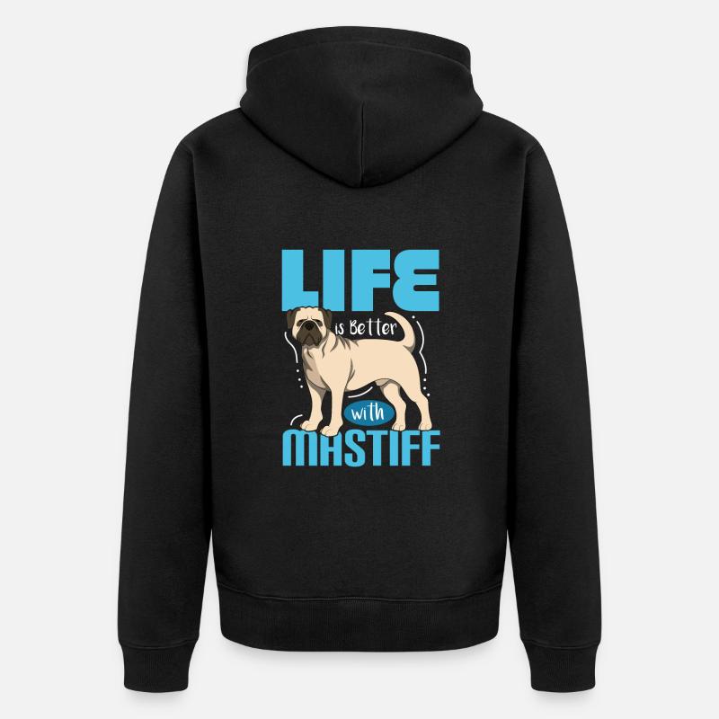 Mâtin - Veste à capuche bio Premium Unisexe - noir