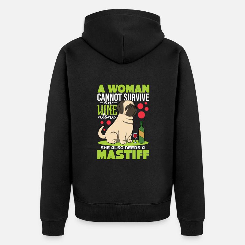 Mâtin - Veste à capuche bio Premium Unisexe - noir