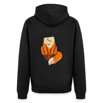 Costume de renard - Veste à capuche bio Premium Unisexe - noir - Dos - Nico (187cm)