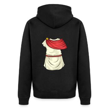 Costume d’histoire de la Rome romaine antique - Veste à capuche bio Premium Unisexe - noir - Dos - Nico (187cm)