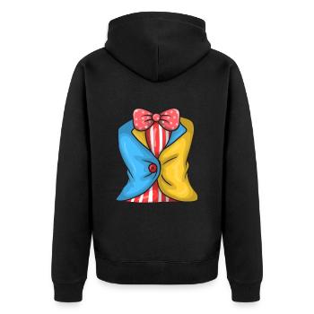Clown Costume - Veste à capuche bio Premium Unisexe - noir - Dos - Nico (187cm)