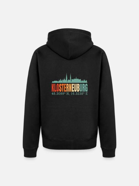 Klosterneuburg - Unisex Premium Organic Zip Hoodie - black
