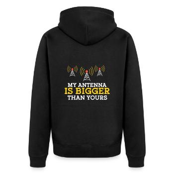 Amateur Radio Radio Funkter Cadeau - Veste à capuche bio Premium Unisexe - noir - Dos - Nico (187cm)