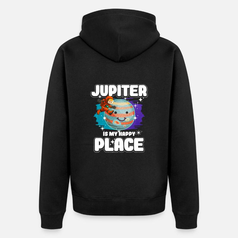Jupiter Planet Gift - Veste à capuche bio Premium Unisexe - noir
