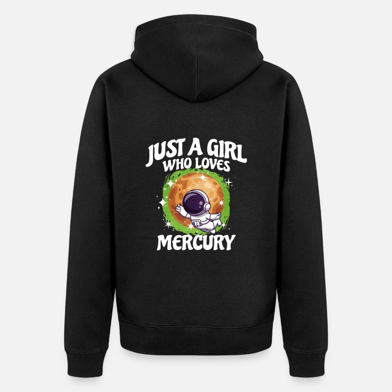 Fille Mercury Cadeau - Veste à capuche bio Premium Unisexe - noir