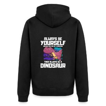 T-Rex - Veste à capuche bio Premium Unisexe - noir - Dos - Nico (187cm)