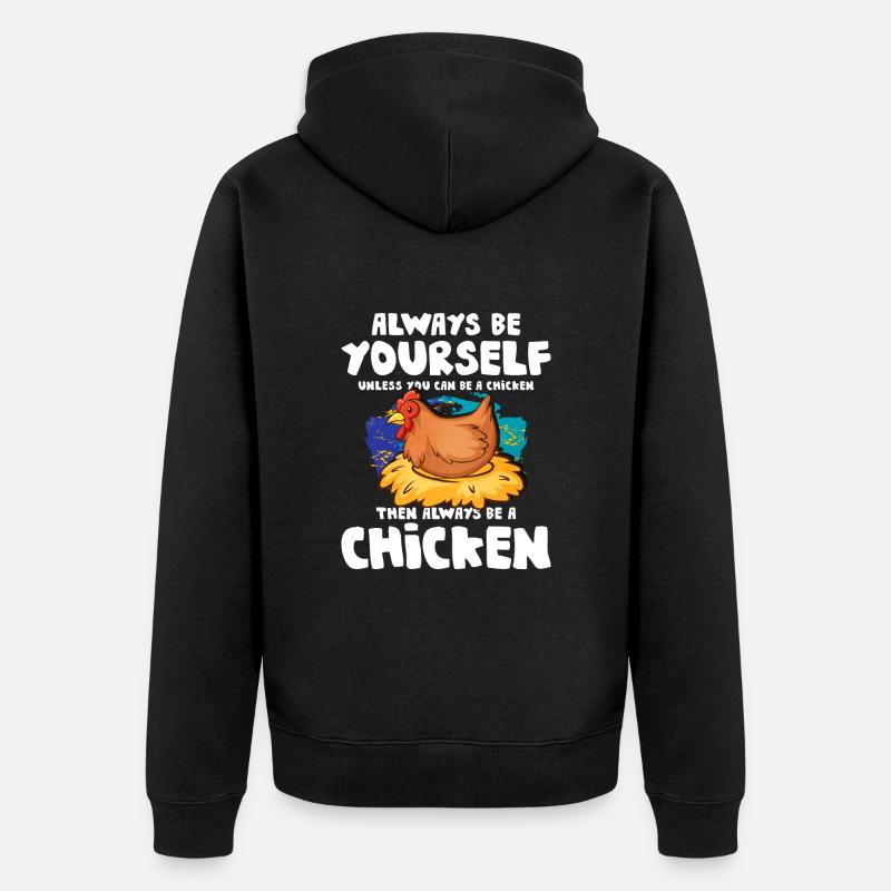 Poulets - Veste à capuche bio Premium Unisexe - noir