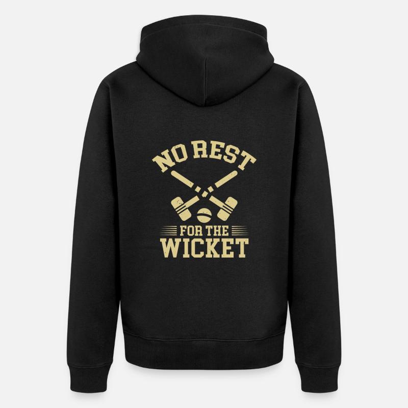 Krocket - Unisex Premium Bio Zip Hoodie - Schwarz