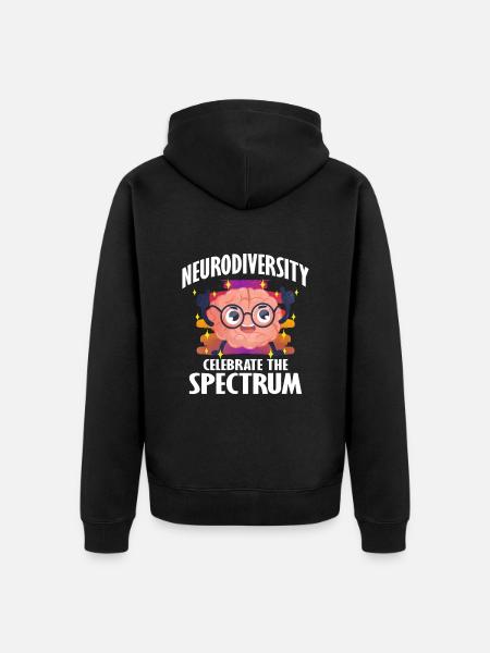 Autism Autism Gift - Unisex Premium Organic Zip Hoodie - black