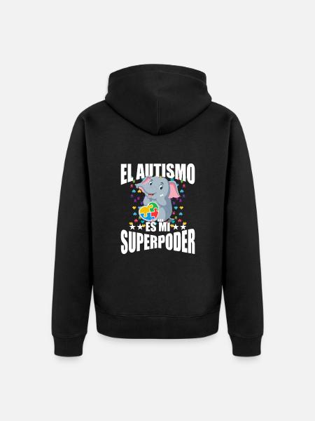 Autism Autism Gift - Unisex Premium Organic Zip Hoodie - black