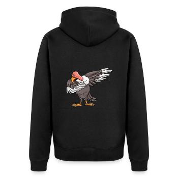 Vautour - Veste à capuche bio Premium Unisexe - noir - Dos - Nico (187cm)