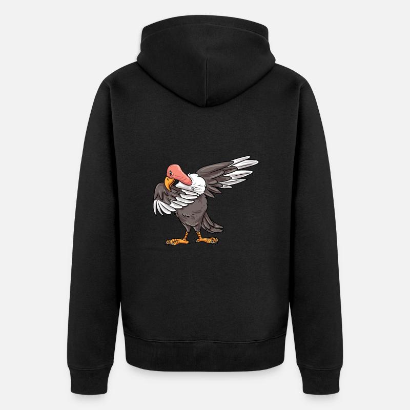 Vautour - Veste à capuche bio Premium Unisexe - noir