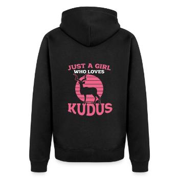 Antilope - Veste à capuche bio Premium Unisexe - noir - Dos - Nico (187cm)