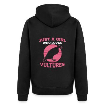 Vautour - Veste à capuche bio Premium Unisexe - noir - Dos - Nico (187cm)