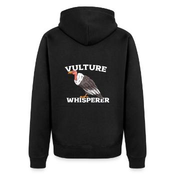 Vautour - Veste à capuche bio Premium Unisexe - noir - Dos - Nico (187cm)