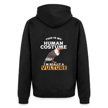 Vautour - Veste à capuche bio Premium Unisexe - noir - Dos - Nico (187cm)