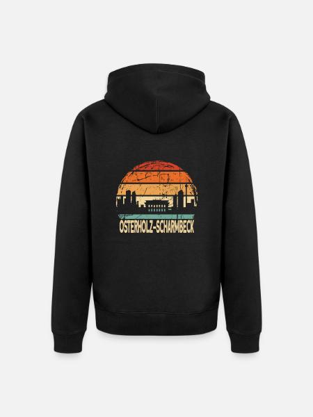 Osterholz-Scharmbeck - Unisex Premium Organic Zip Hoodie - black