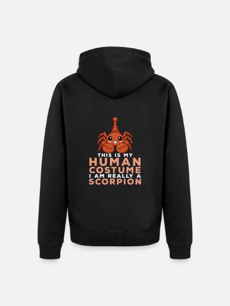Scorpion - Unisex Premium Organic Zip Hoodie - black