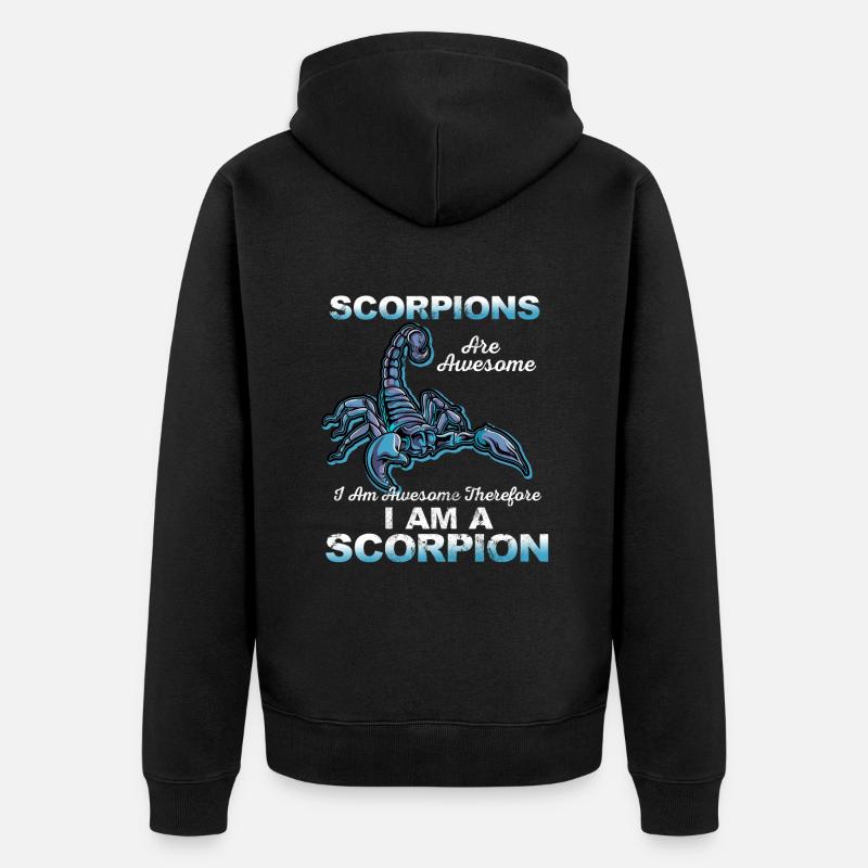 Scorpion - Veste à capuche bio Premium Unisexe - noir