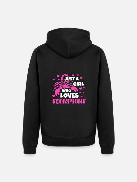 Scorpion - Unisex Premium Organic Zip Hoodie - black