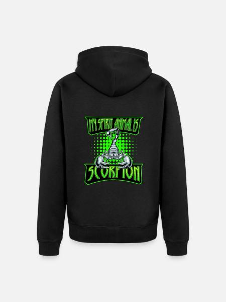 Scorpion - Unisex Premium Organic Zip Hoodie - black