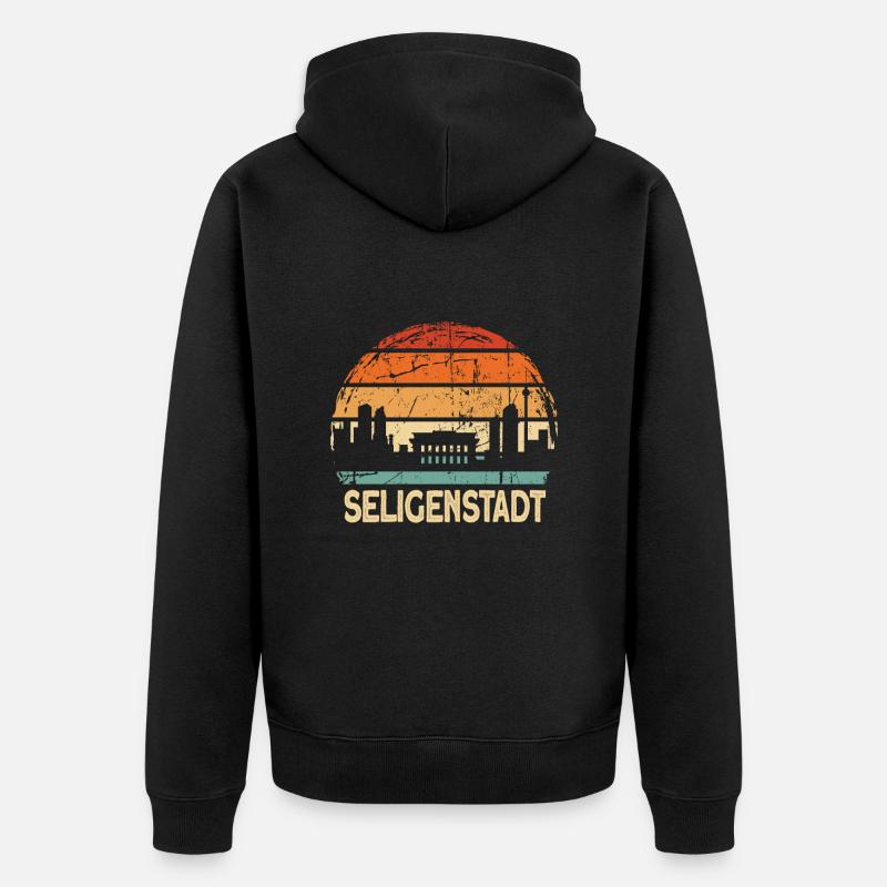 Seligenstadt - Veste à capuche bio Premium Unisexe - noir