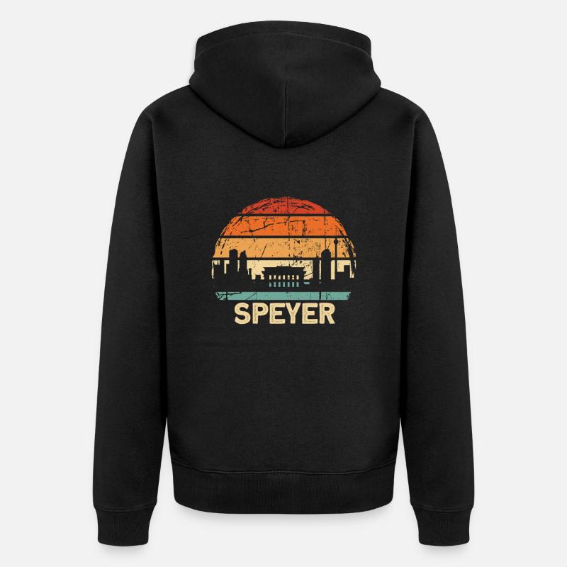 Speyer - Unisex Premium Bio Zip Hoodie - Schwarz