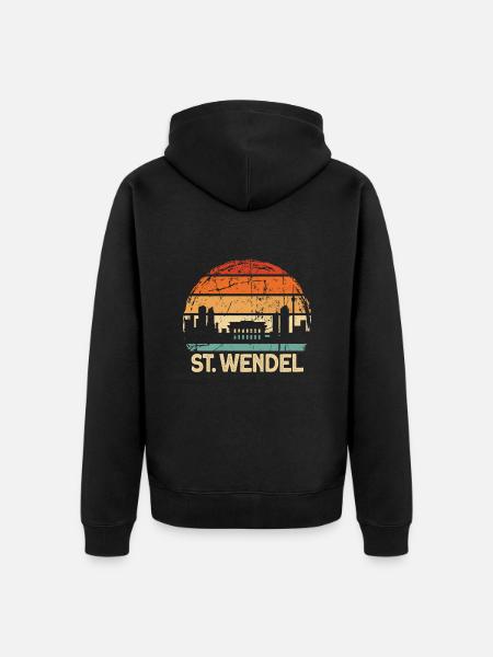 St. Wendel - Unisex Premium Organic Zip Hoodie - black