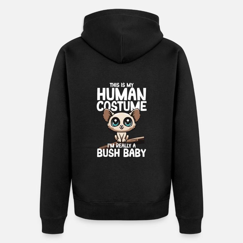 Galago - Veste à capuche bio Premium Unisexe - noir