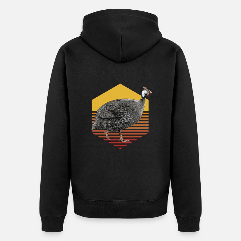 Pintade - Veste à capuche bio Premium Unisexe - noir