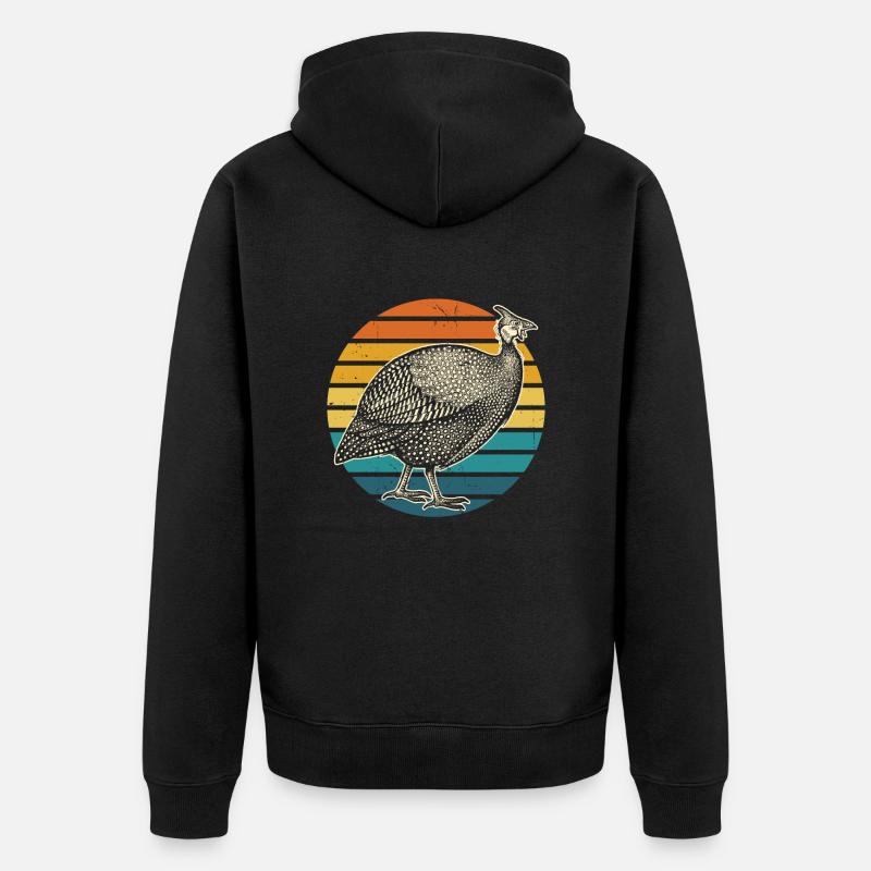 Pintade - Veste à capuche bio Premium Unisexe - noir