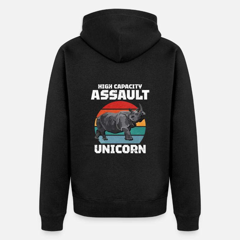Rhinocéros - Veste à capuche bio Premium Unisexe - noir