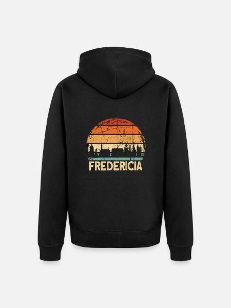 Fredericia - Unisex Premium Bio Zip Hoodie - Schwarz