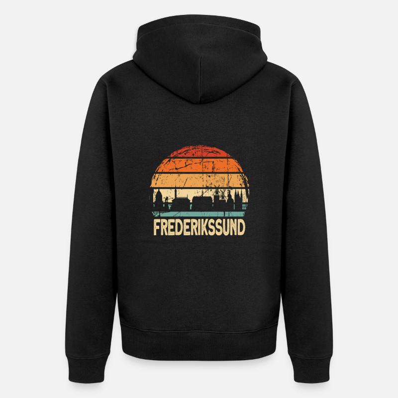 Frederikssund - Veste à capuche bio Premium Unisexe - noir