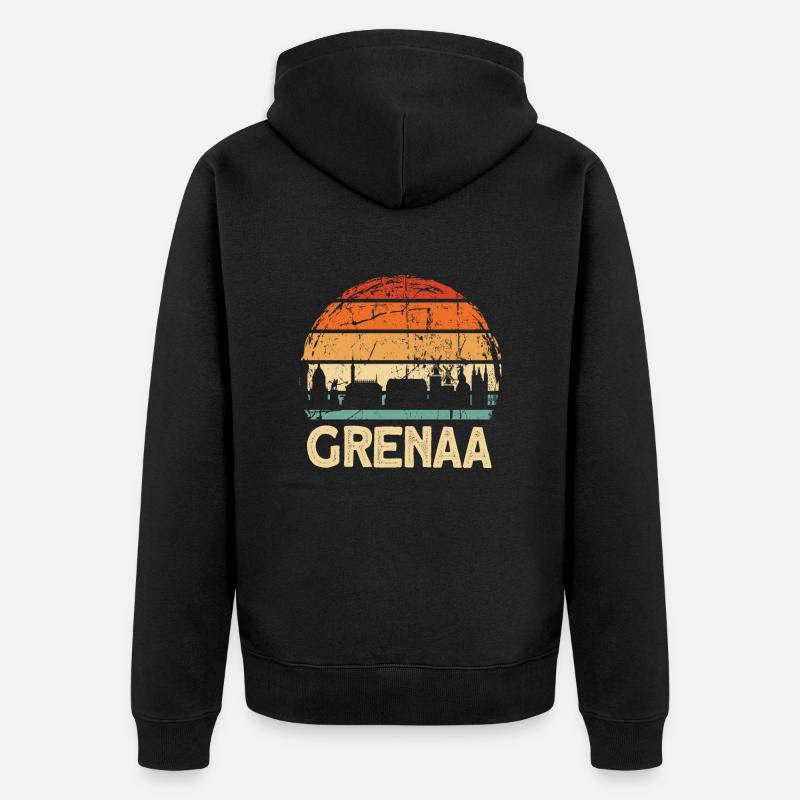 Grenaa - Veste à capuche bio Premium Unisexe - noir