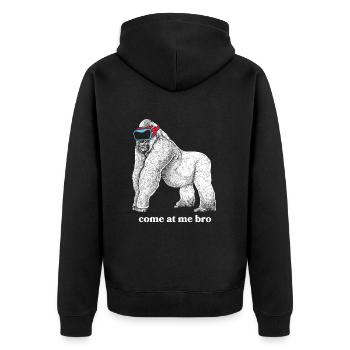 Cadeau VR de réalité virtuelle - Veste à capuche bio Premium Unisexe - noir - Dos - Nico (187cm)