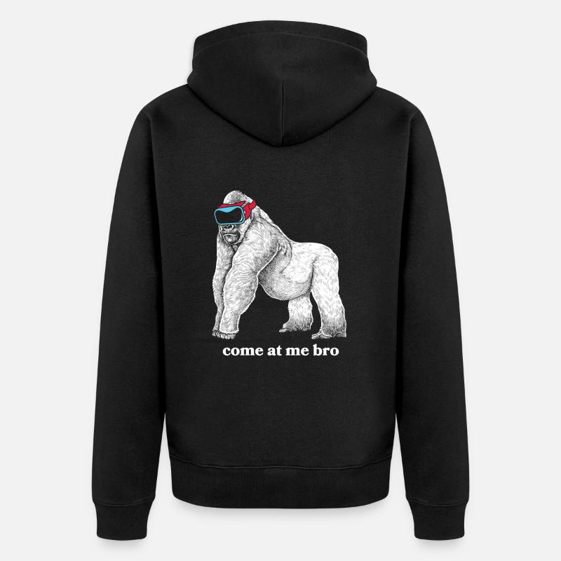 Virtual Reality VR Gift - Unisex Premium Organic Zip Hoodie - black