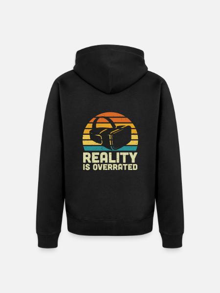 Virtual Reality VR Gift - Unisex Premium Organic Zip Hoodie - black