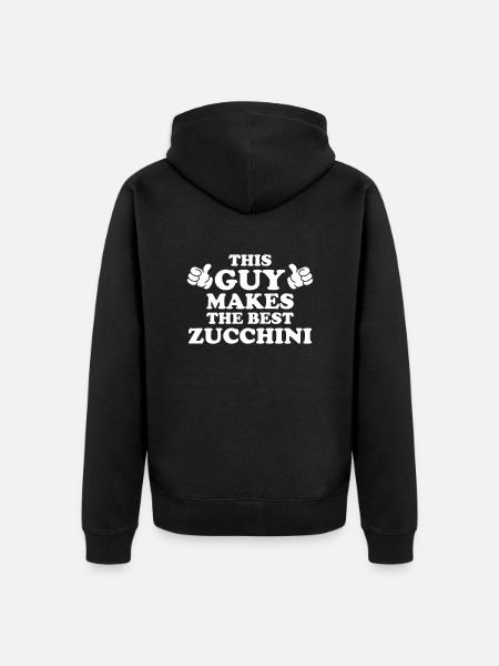 Courgette - Unisex Premium Organic Zip Hoodie - black