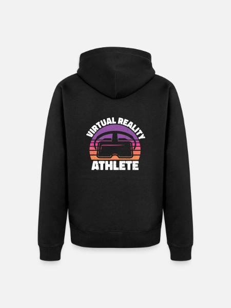 Virtual Reality VR Geschenk - Unisex Premium Bio Zip Hoodie - Schwarz