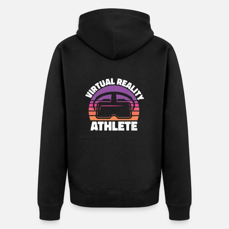 Virtual Reality VR Gift - Unisex Premium Organic Zip Hoodie - black